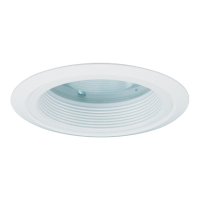 6-inch White Outdoor Recessed Light Housing with Wet Rated Build