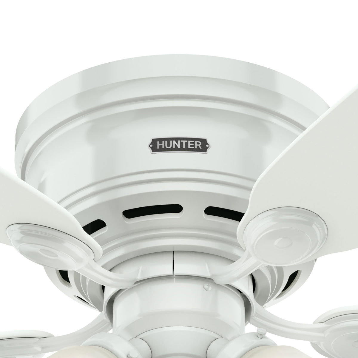 42 inch Low Profile White Low Profile Ceiling Fan and Pull Chain