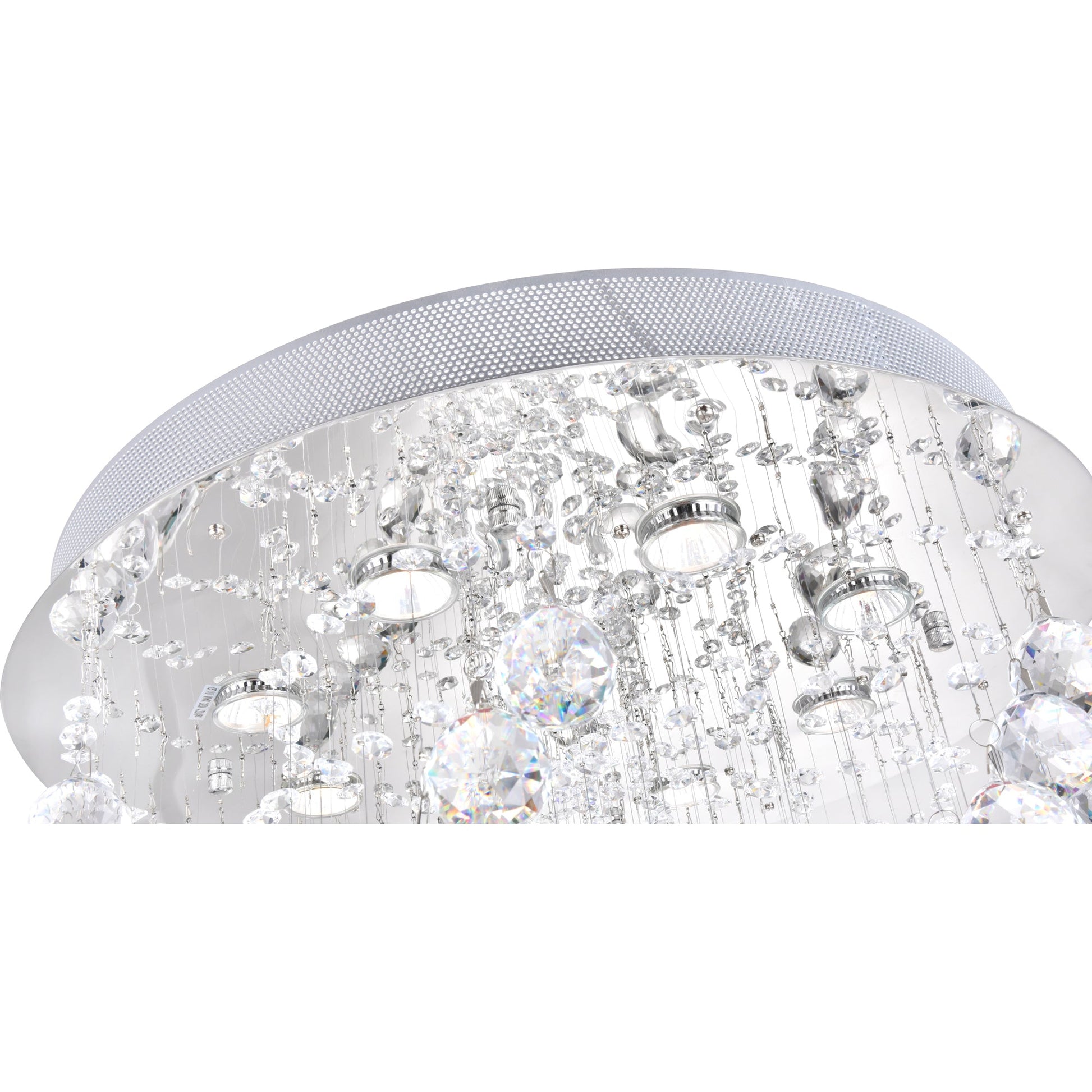 Twister 8 Light Chrome Chandelier