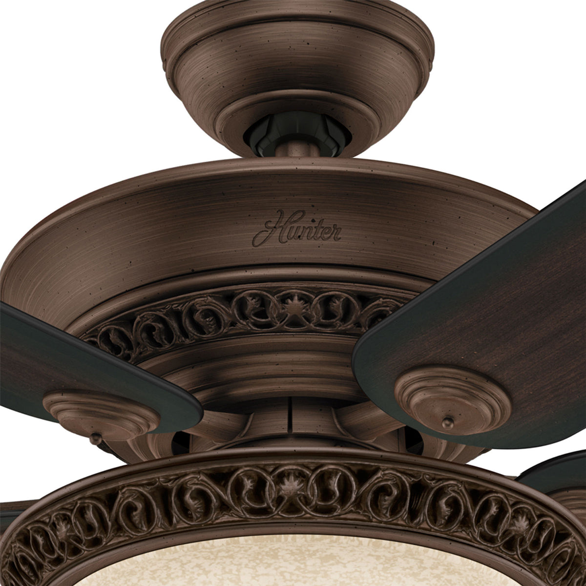 52 inch Italian Countryside P.A. Cocoa Ceiling Fan with LED Light Kit and Pull Chain