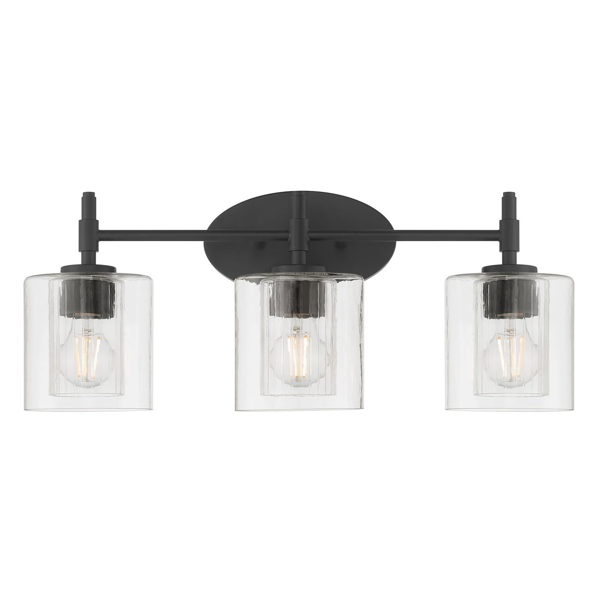23.5'' Solventa Matte Black 3 Light Bath Vanity