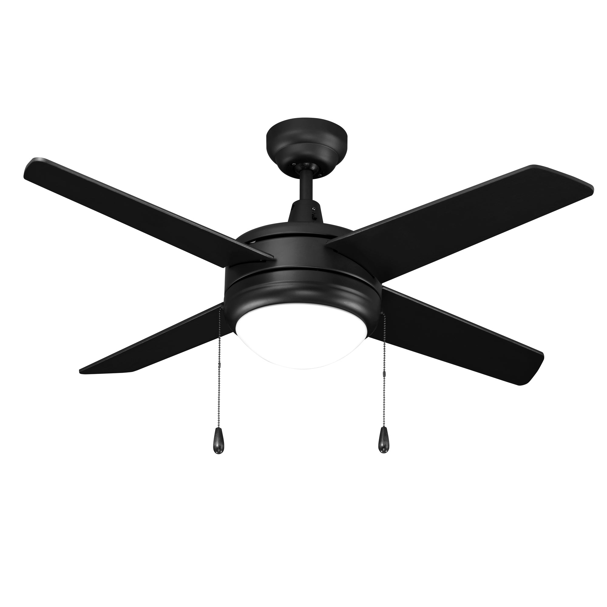 52 Inch Europa IV AC Matte Black Indoor Ceiling Fan 4-Blade Reversible