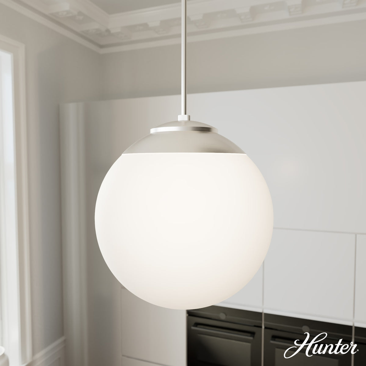Cypress Grove 13-inch 1-light Onyx Bengal Industrial Pendant with Clear Holophane Glass