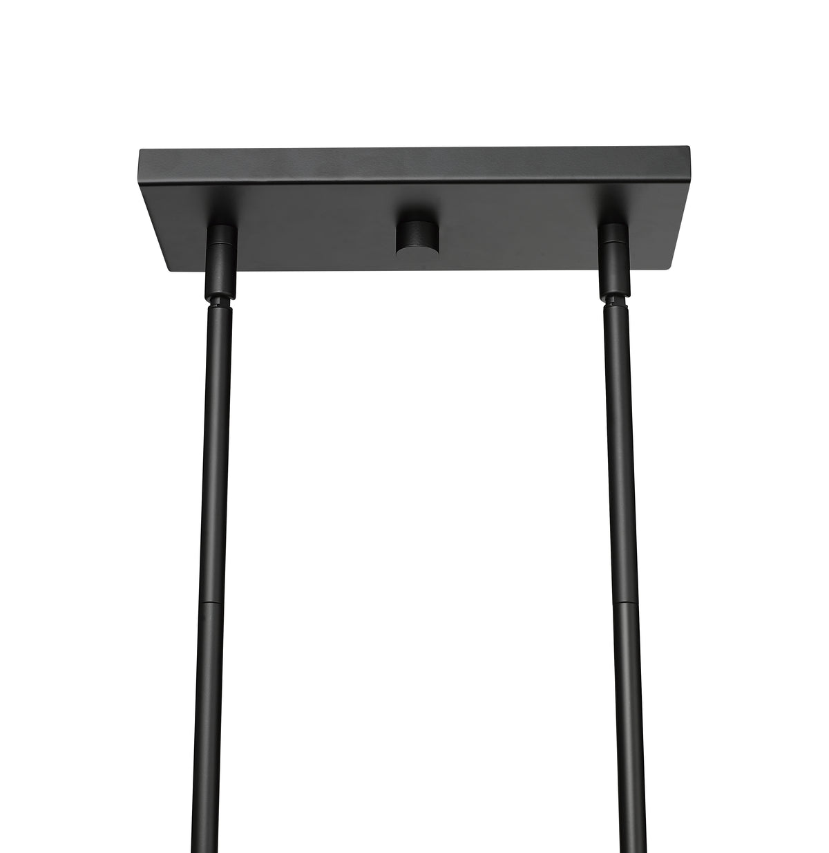 10.75'' Nellita Matte Black 5 Light Linear Chandelier
