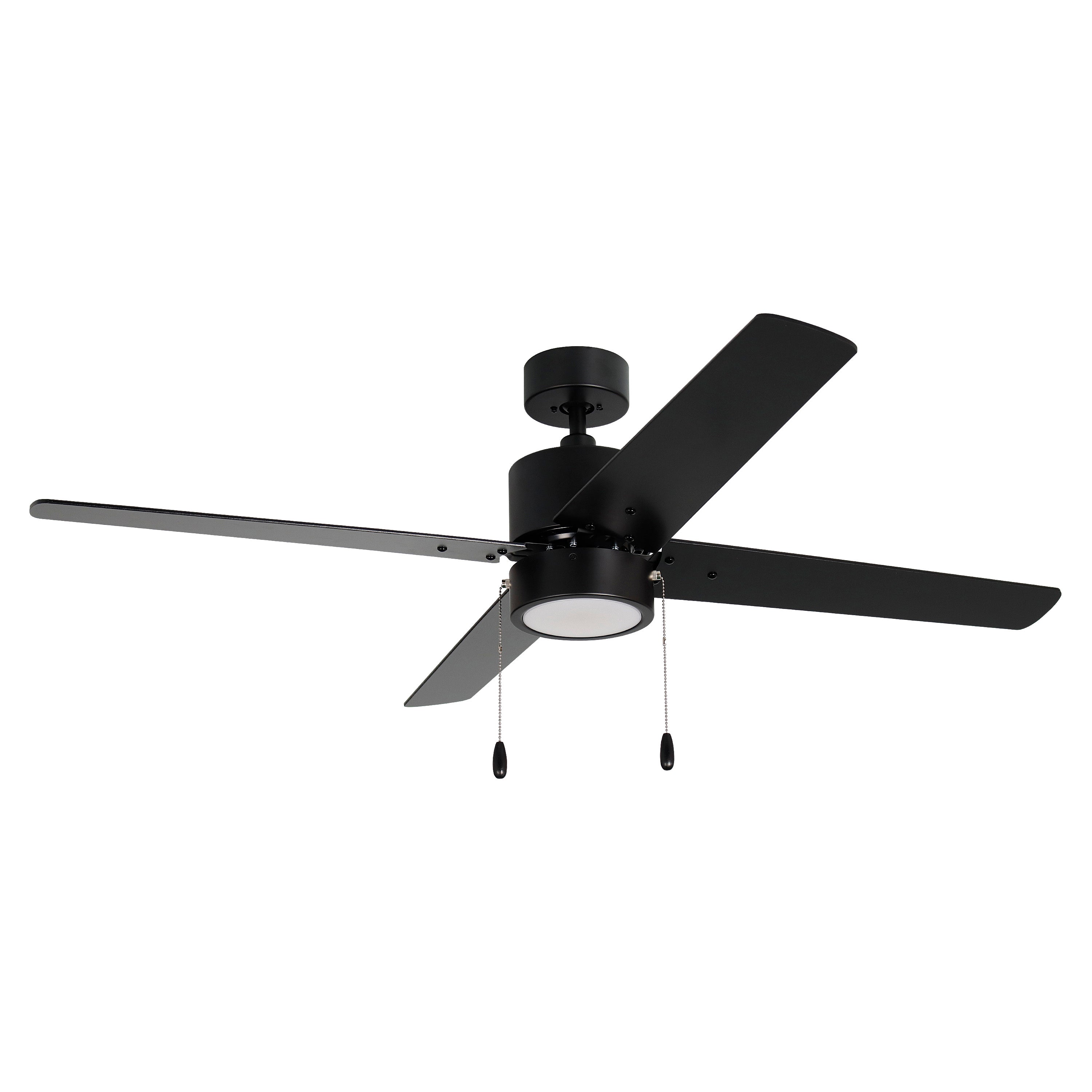 52 Inch Aldea IV AC Matte Black Indoor Ceiling Fan 4-Blade Reversible