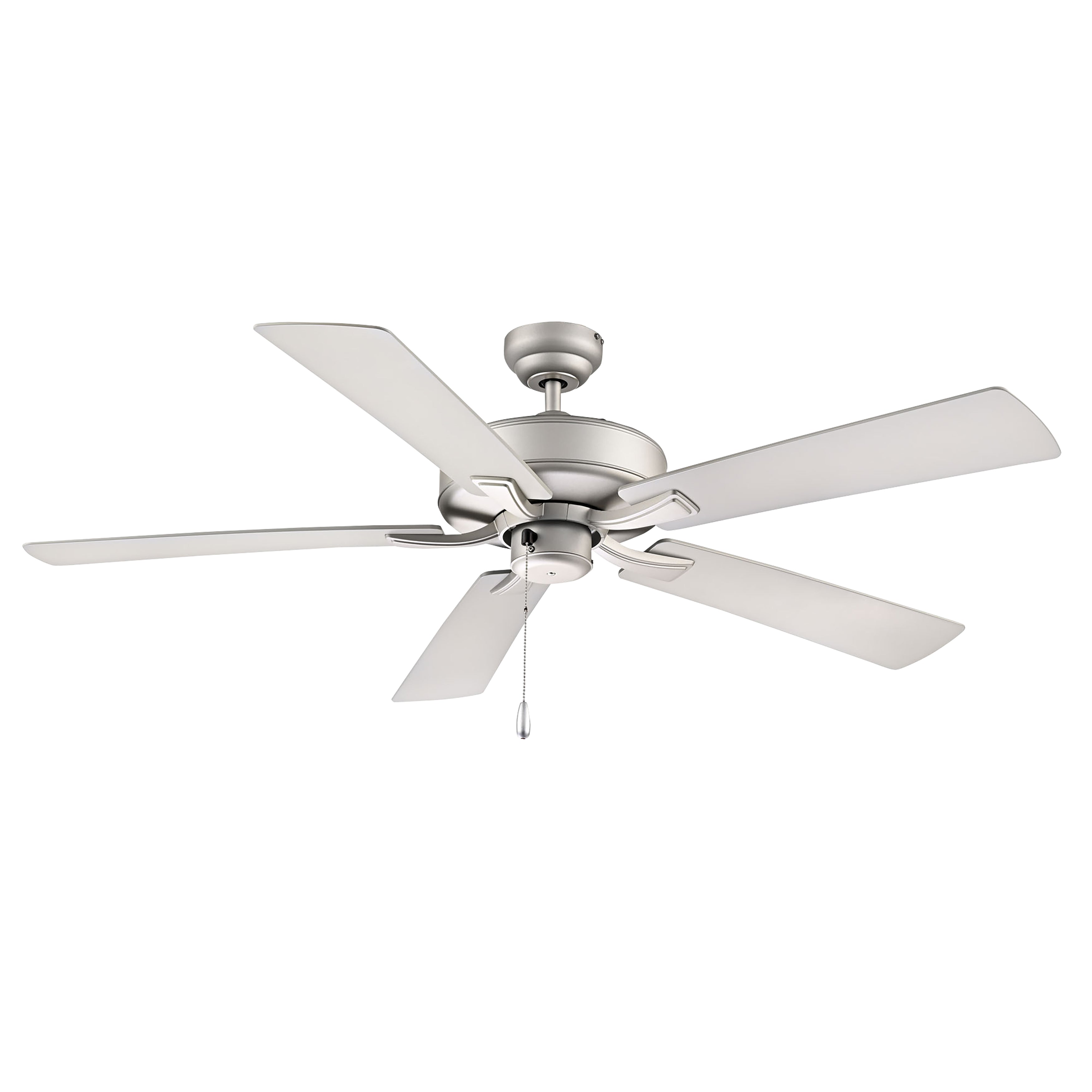 52 Inch Velbreeze AC Brushed Pewter Outdoor Ceiling Fan 5-Blade