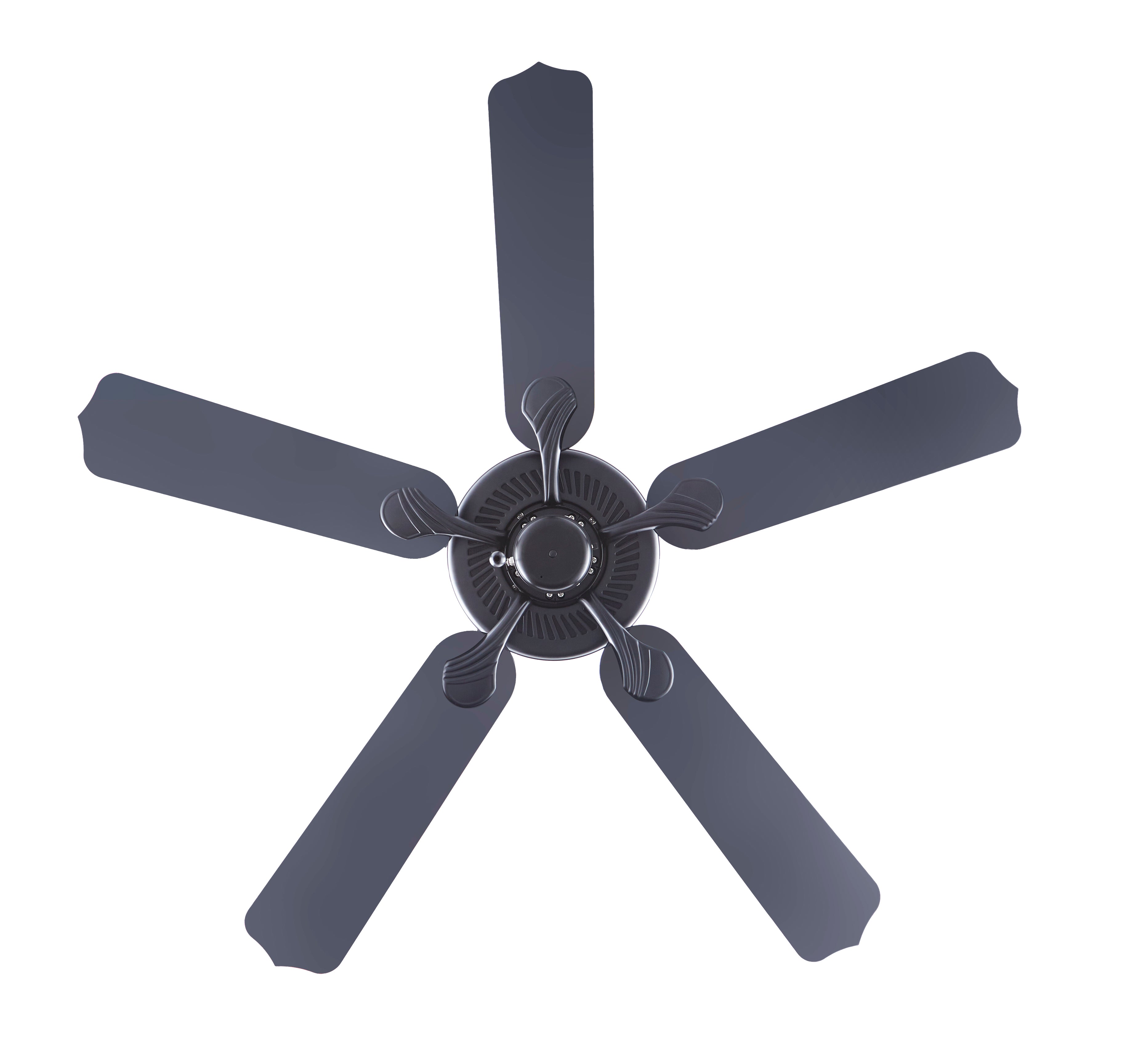 52 Inch Sunset AC Matte Black Outdoor Ceiling Fan 5-Blade Reversible