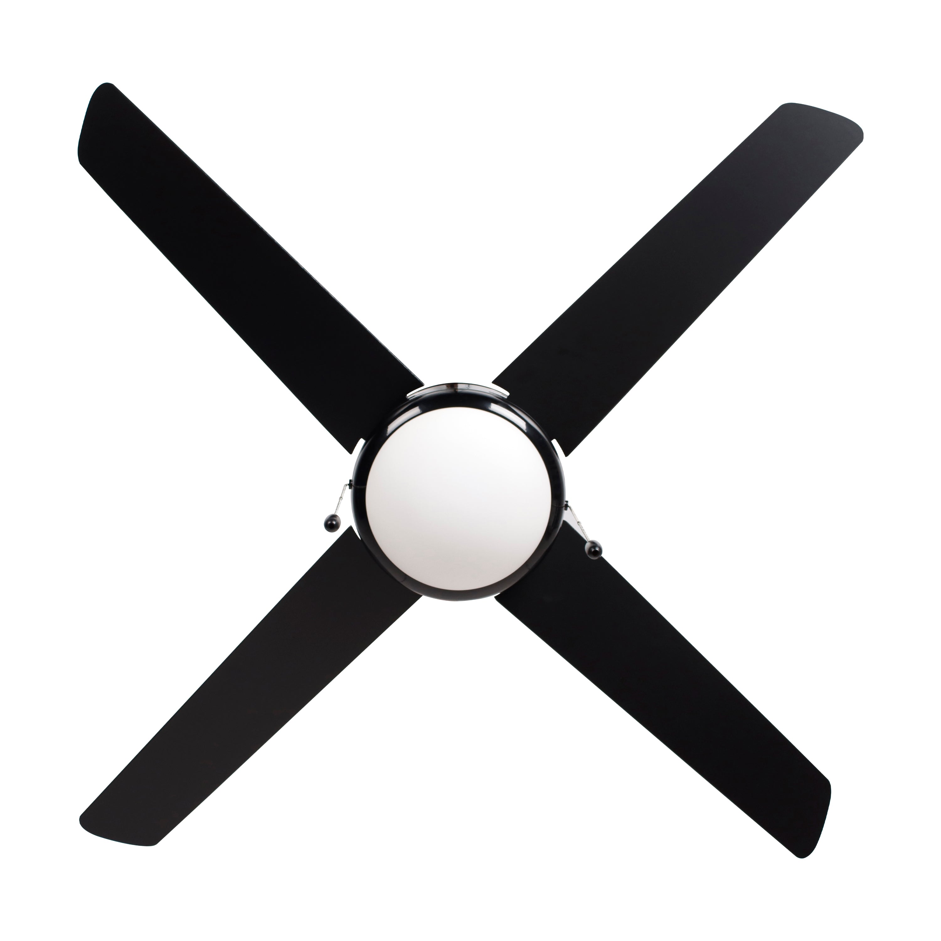 52 Inch Europa IV AC Black Indoor Ceiling Fan 4-Blade Reversible