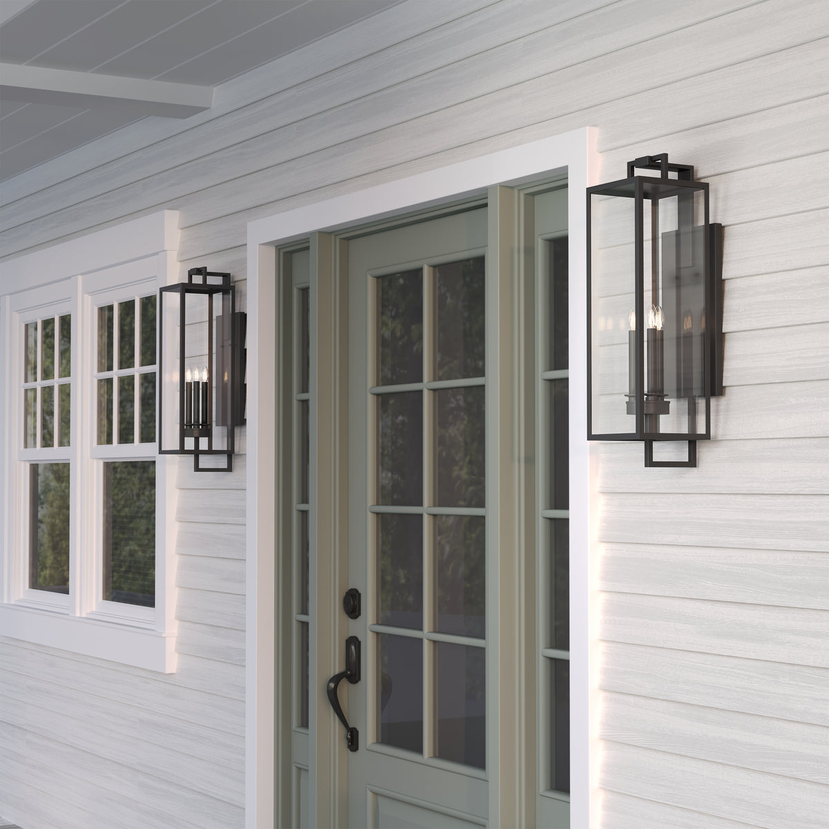 8'' Lamont Textured Black 3 Light Wall Sconce