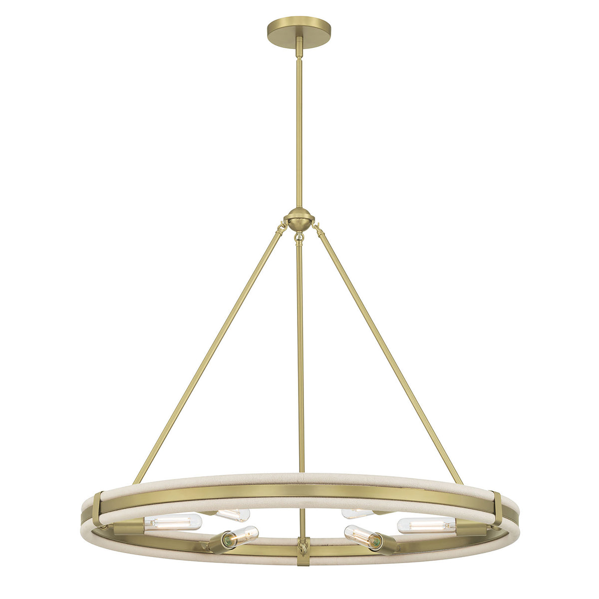 25.5'' Rovessa Vintage Brass 6 Light Chandelier