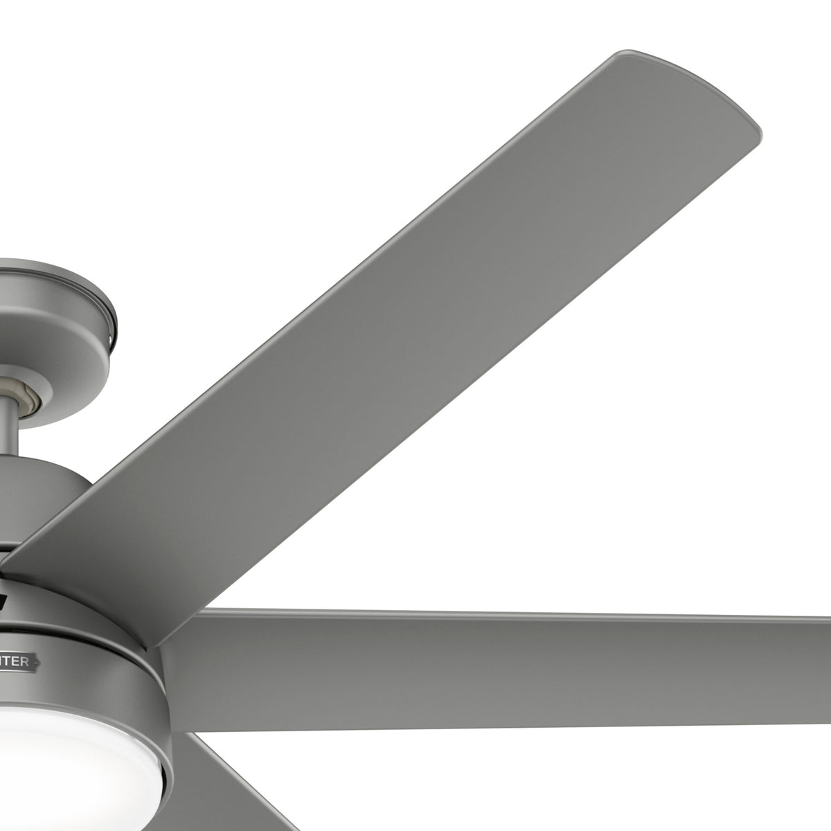60 inch Skysail ENERGY STAR® Matte Silver WeatherMax Indoor / Outdoor Ceiling Fan with LED Light Kit and Wall Control