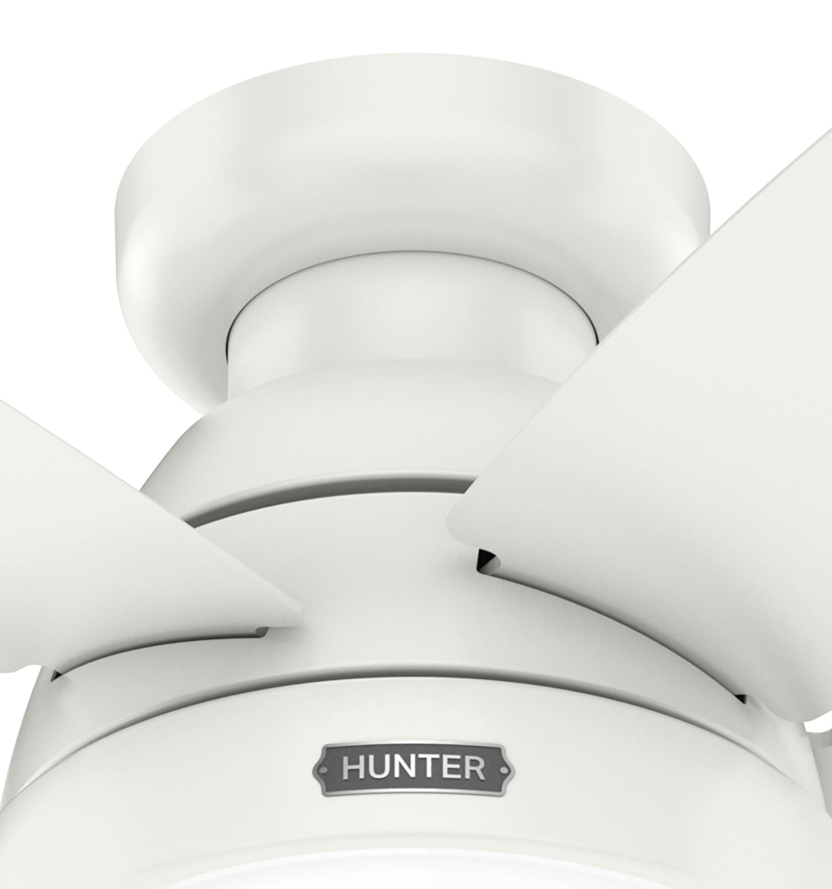 52 inch Lilliana Fresh White Low Profile Ceiling Fan with LED Light Kit and Pull Chain
