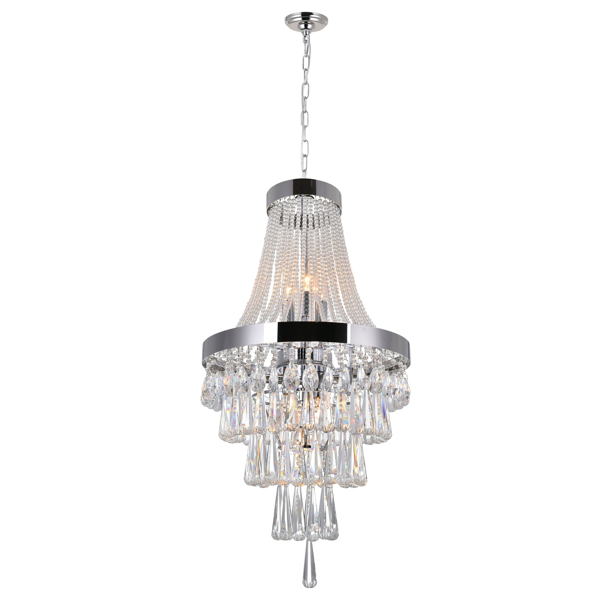 Vast 6 Light Chrome Chandelier