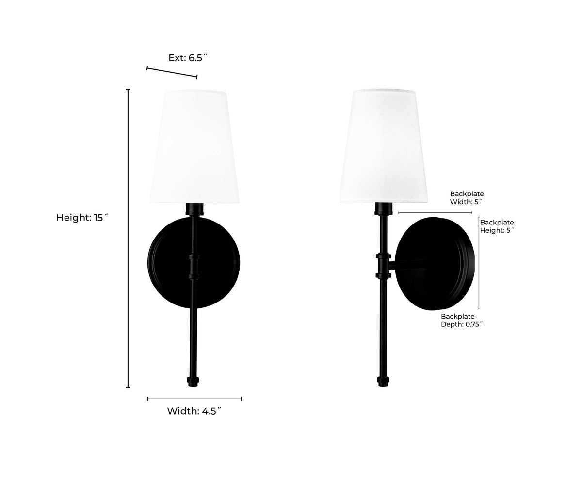 5'' Adorra Vintage Brass 1 Light Wall Sconce
