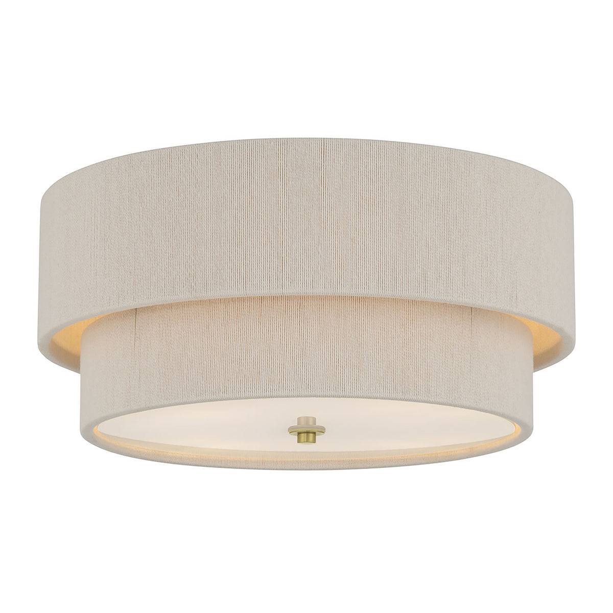 8'' Helbert Vintage Brass 4 Light Flush Mount