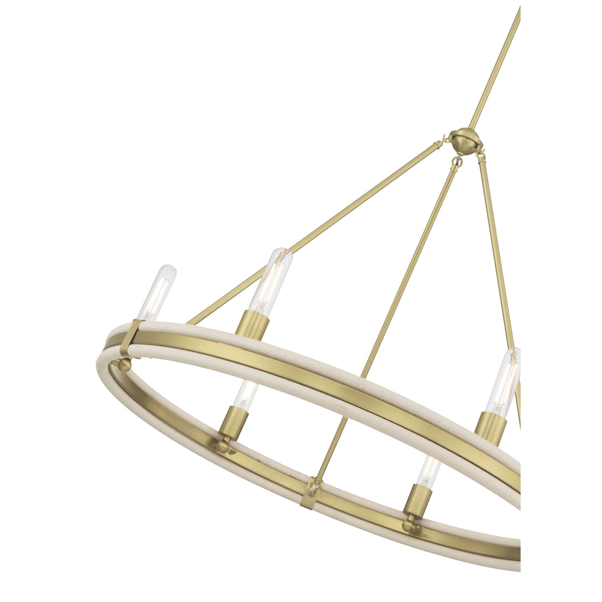 25.5'' Rovessa Vintage Brass 6 Light Chandelier