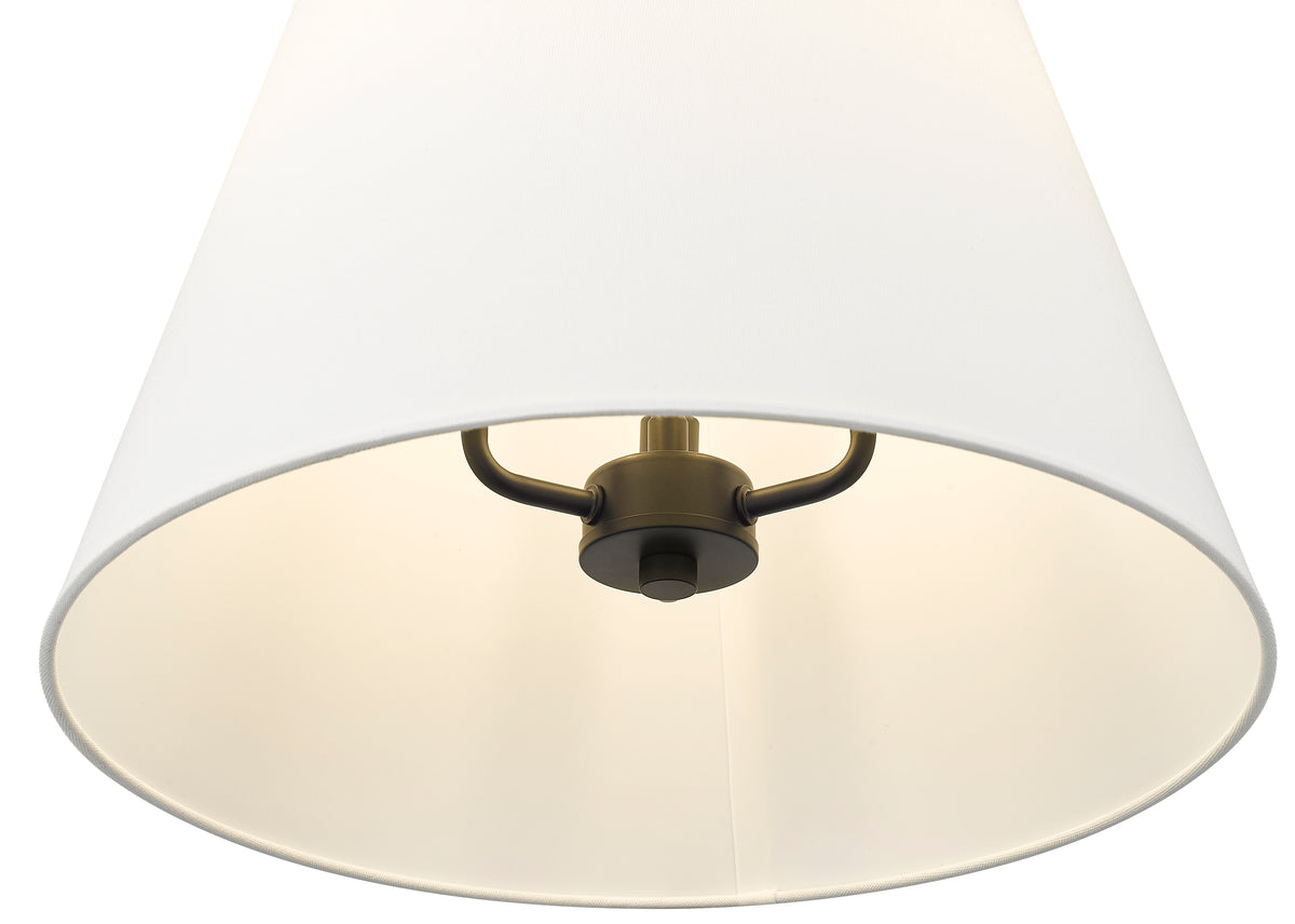 24'' Adorra Matte Black 3 Light Pendant