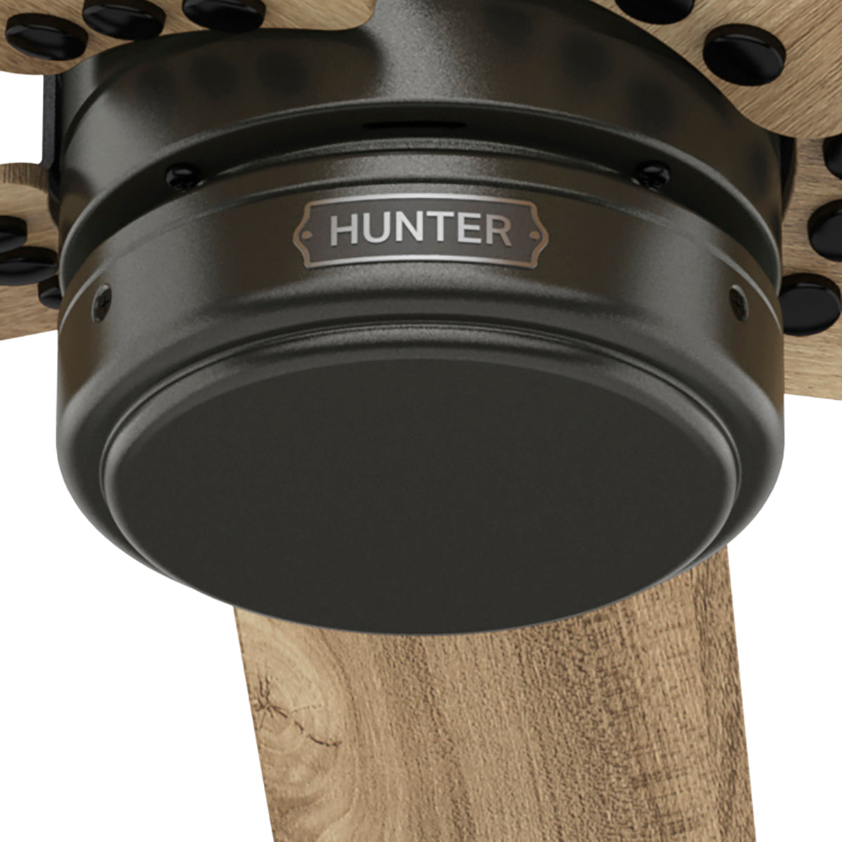 52 inch Burton Noble Bronze Damp Rated Ceiling Fan and Wall Control