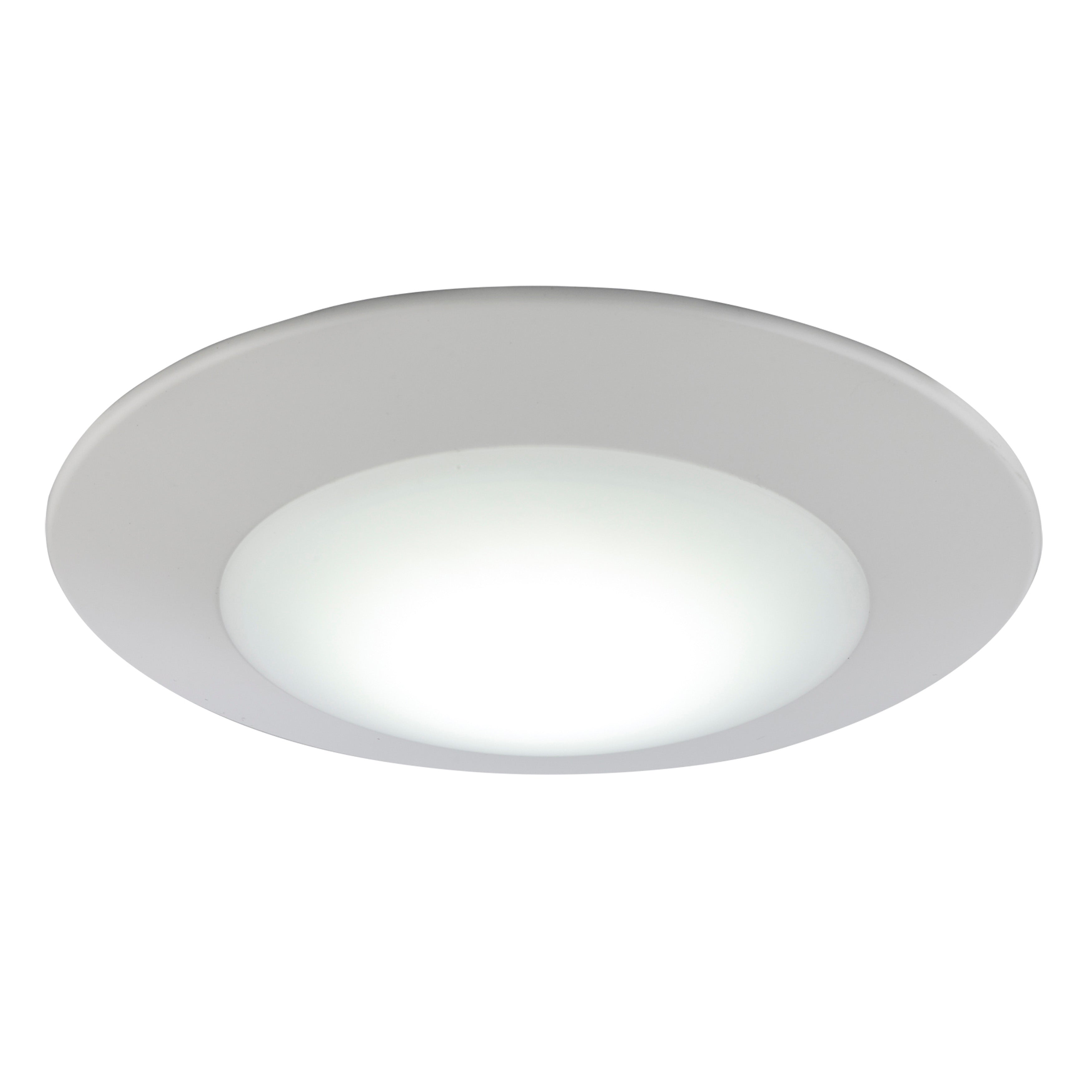 4-inch White Wall Light with 3000K Light