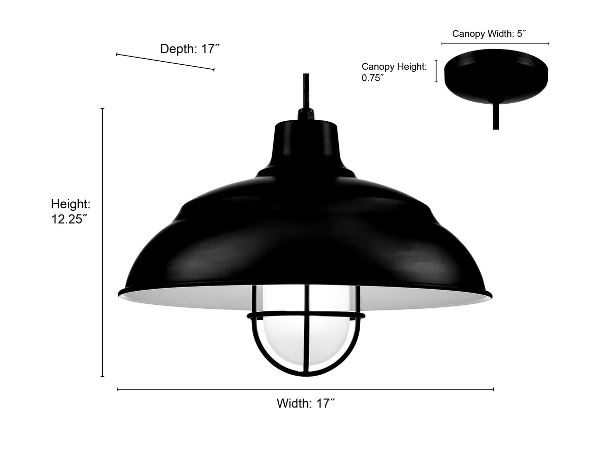 12.25'' R Series Satin Black 1 Light Pendant