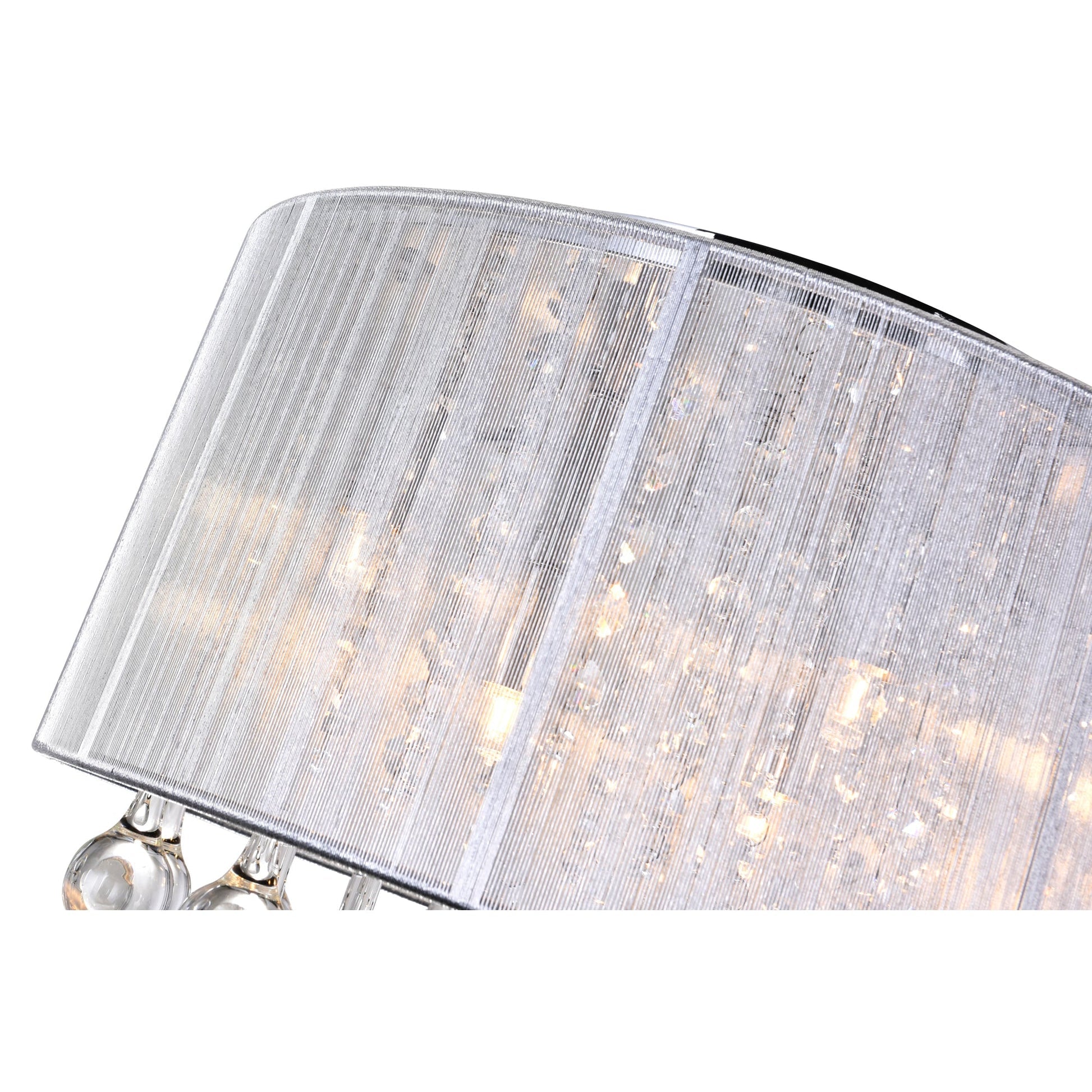 Water Drop 6 Light Chrome Flush Mount