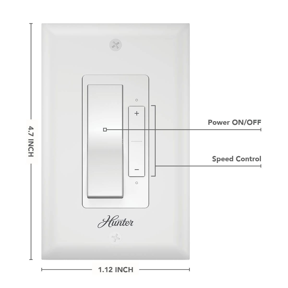 Hunter No Light Wall Controller