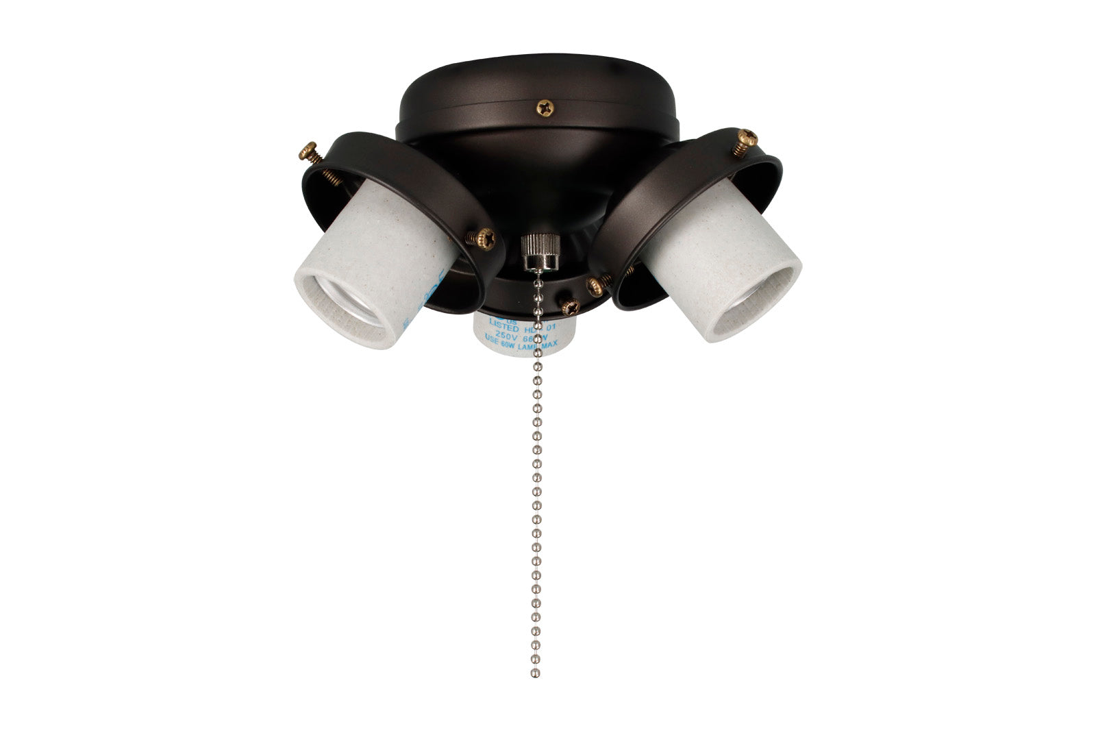 3.5-inch Oil Rubbed Bronze Fan Light Kit Fitter