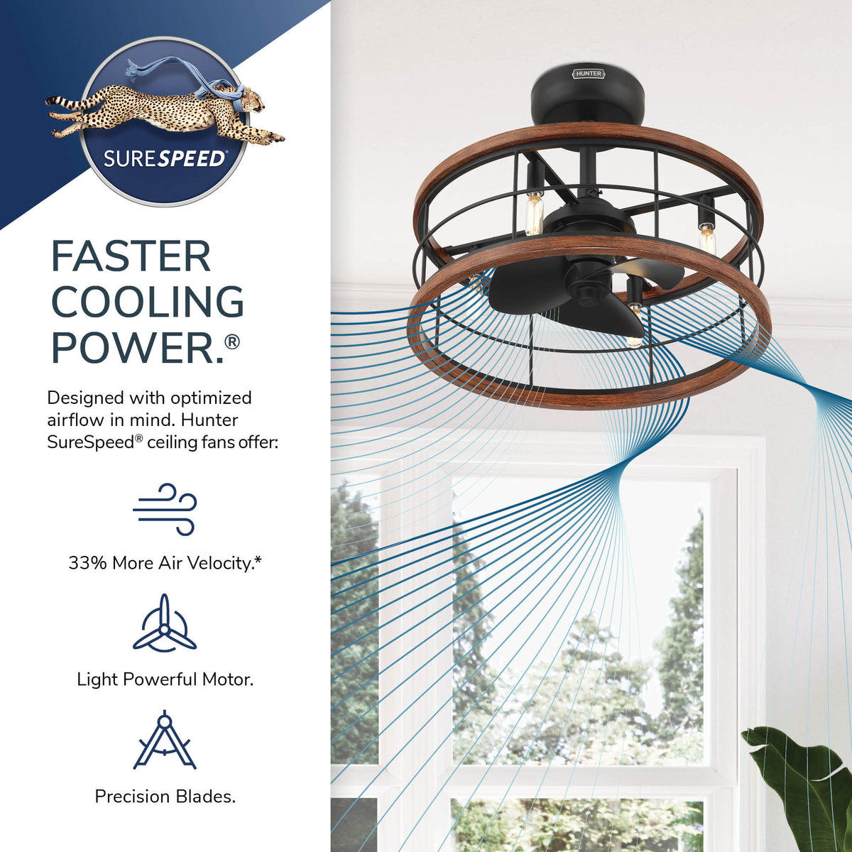 22 inch Bridgette Fandelier Matte Black Ceiling Fan with Light Kit and Handheld Remote