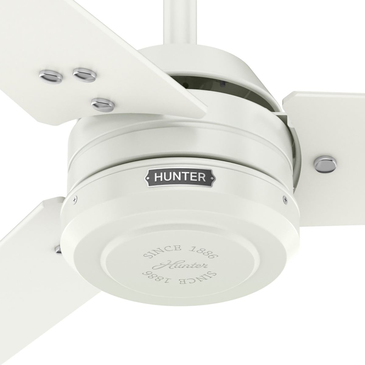 60 inch Cassius ENERGY STAR® Fresh White Damp Rated Ceiling Fan and Wall Control