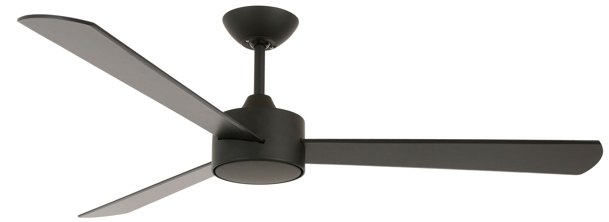 52 Inch DC Black Fan with Reversible Black Oak Blades and Remote