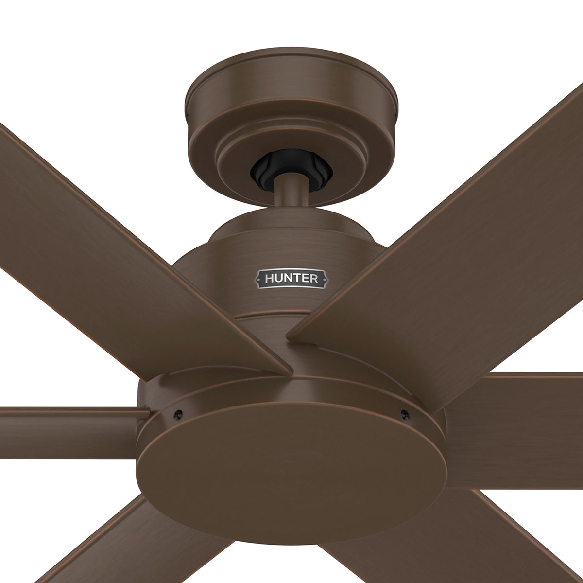 52 inch Kennicott Matte Bronze Damp Rated Ceiling Fan and Wall Control