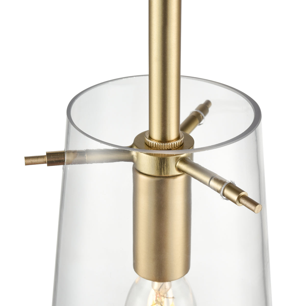 16.5'' Maccan Vintage Brass 1 Light Pendant