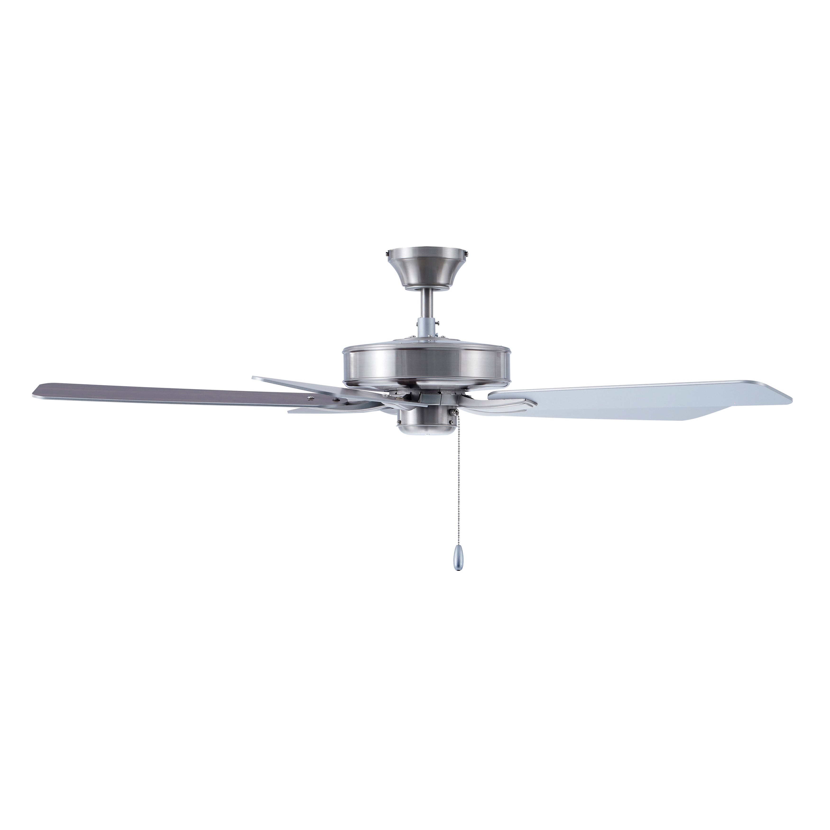 52 Inch Coltstaff AC Brushed Nickel Indoor Ceiling Fan 5-Blade Reversible