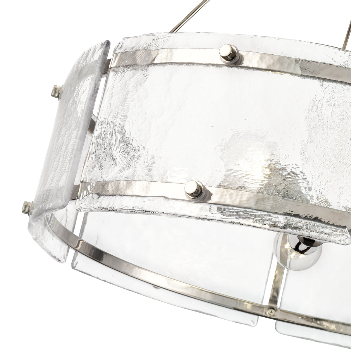 25'' Bennetti Polished Nickel 5 Light Pendant