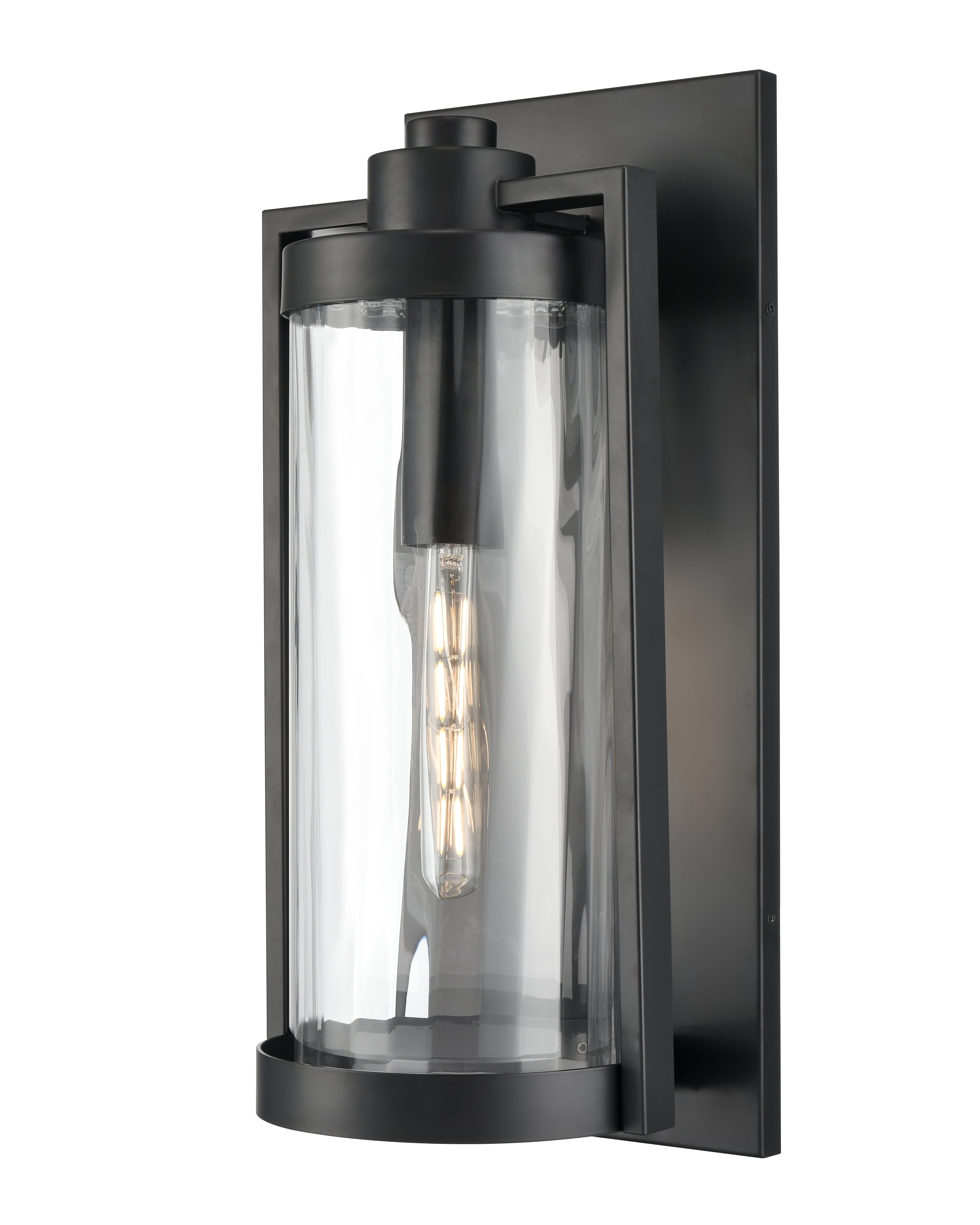 10'' Braselton Powder Coated Black 1 Light Wall Sconce