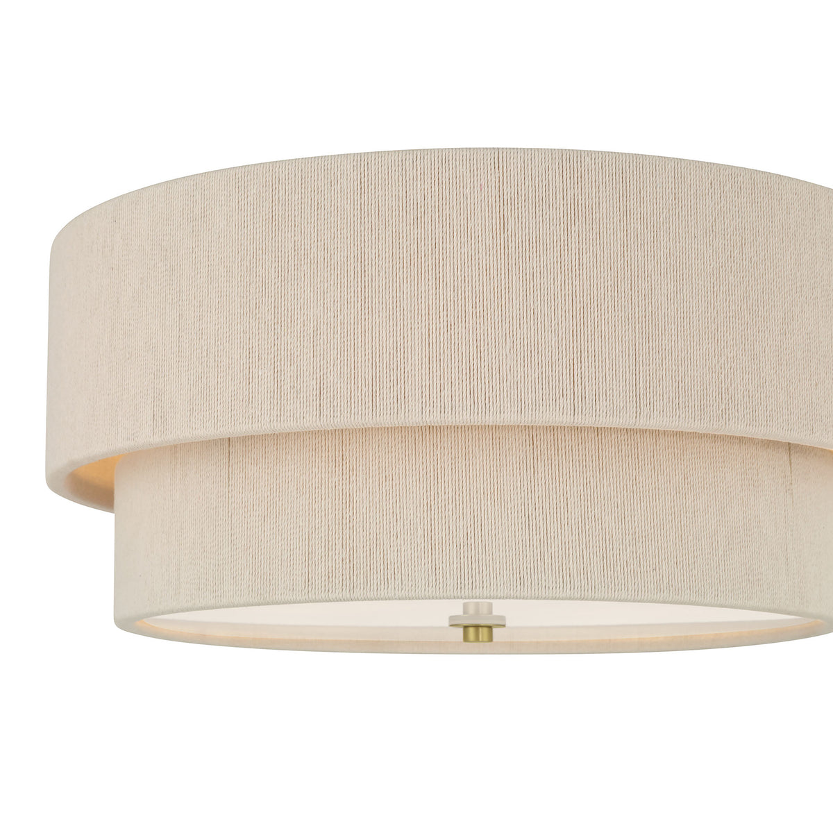 8'' Helbert Vintage Brass 4 Light Flush Mount