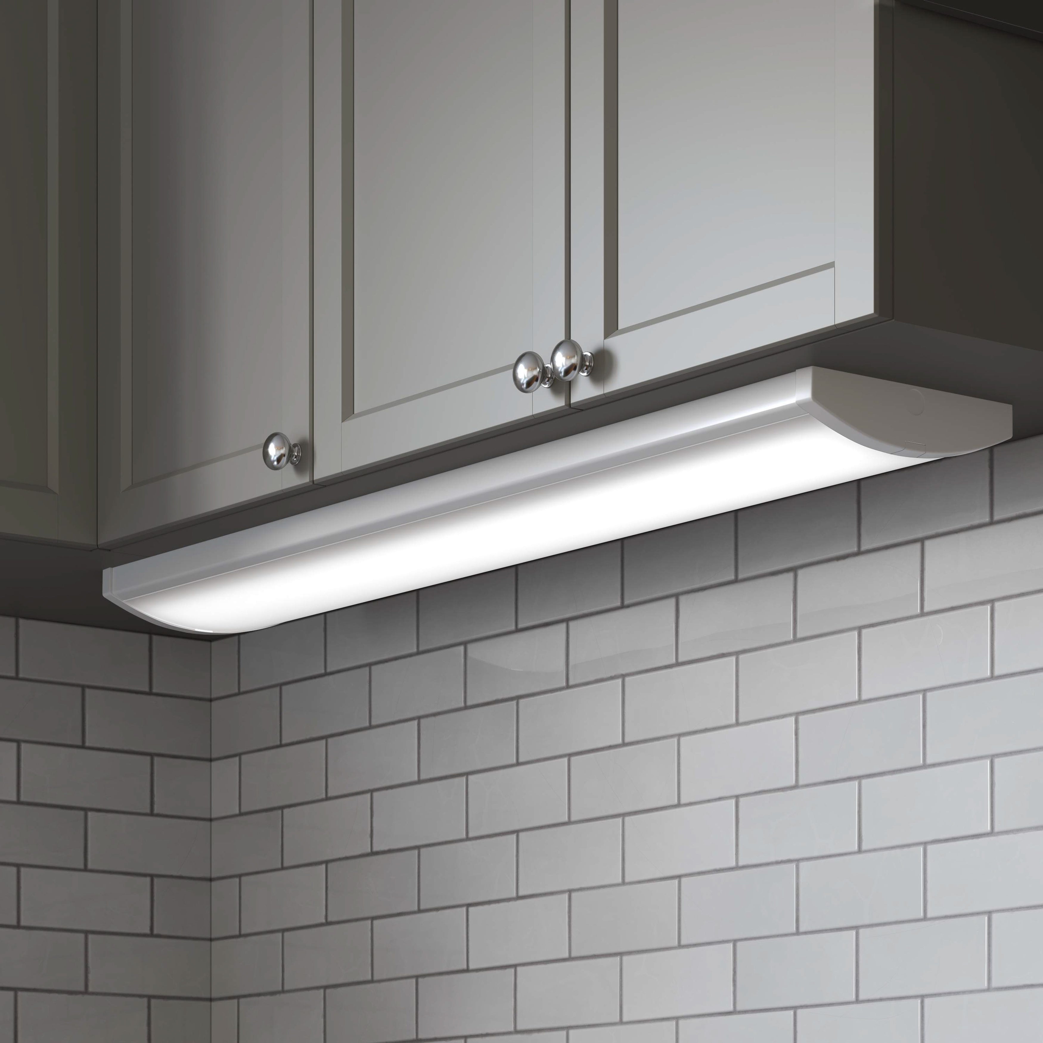 4-foot White Wrap Linear Light with 3-CCT Selectable White and Selectable Wattage