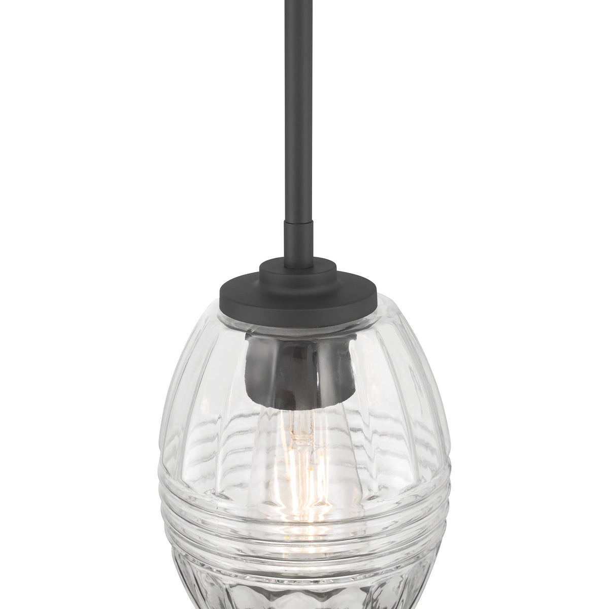 7.5'' Miravelle Matte Black 1 Light Mini Pendant
