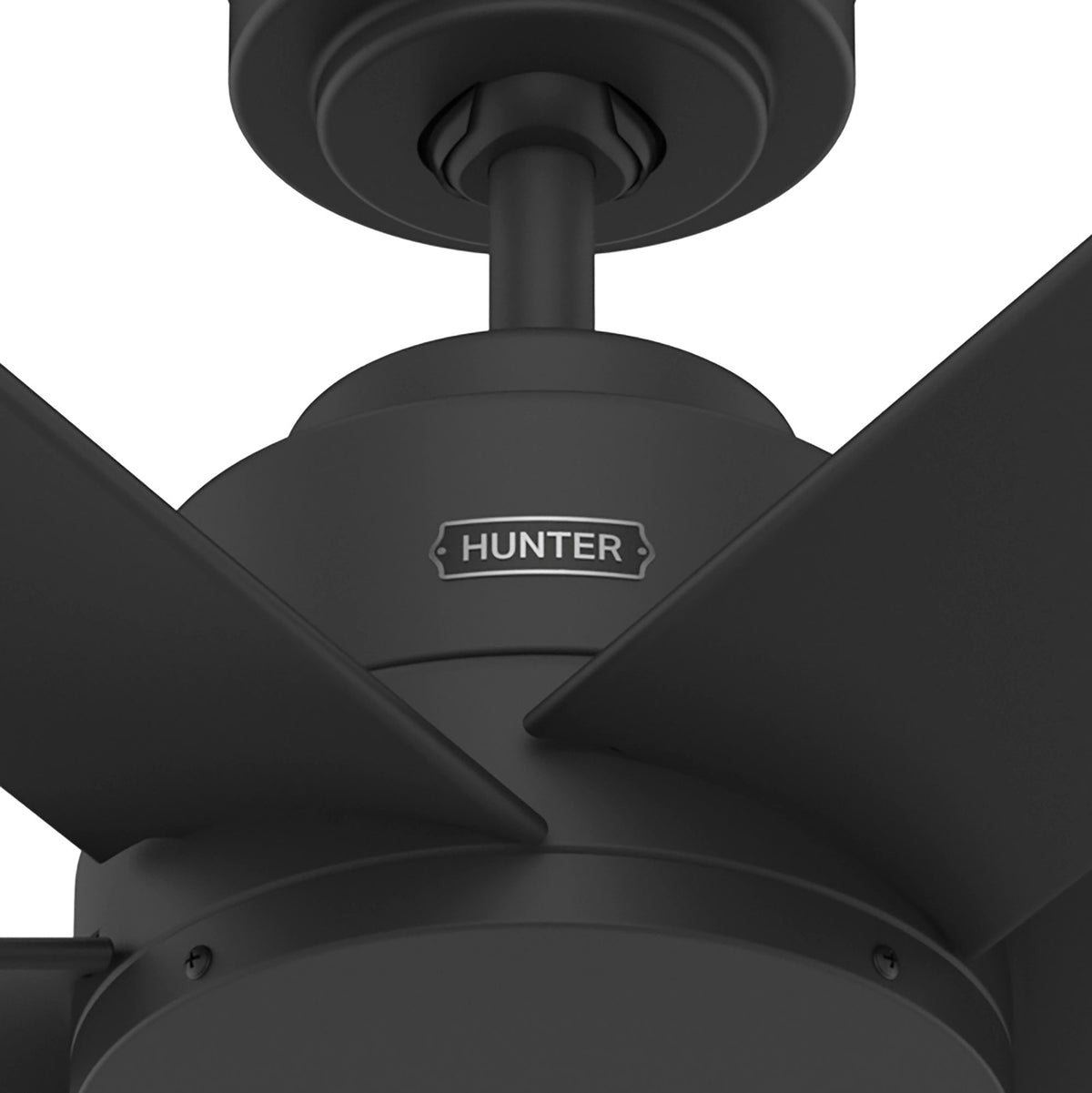 60 inch Kennicott ENERGY STAR® Matte Black Damp Rated Ceiling Fan and Handheld Remote