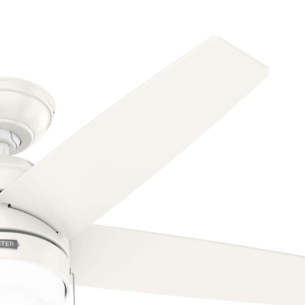 44 inch Bardot Fresh White Ceiling Fan with LED Light Kit and Pull Chain