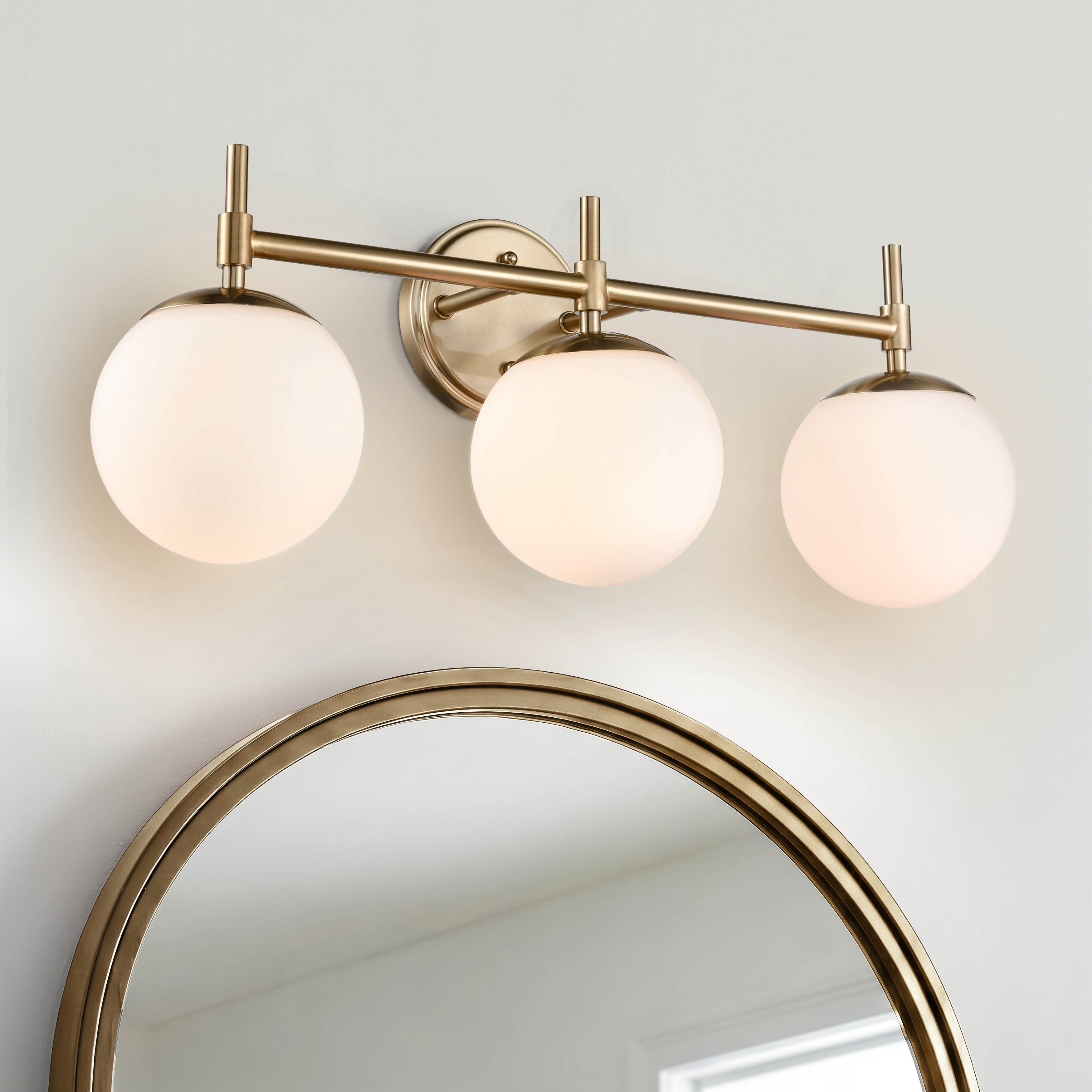 24'' Modern Gold 3 Light Bath Vanity