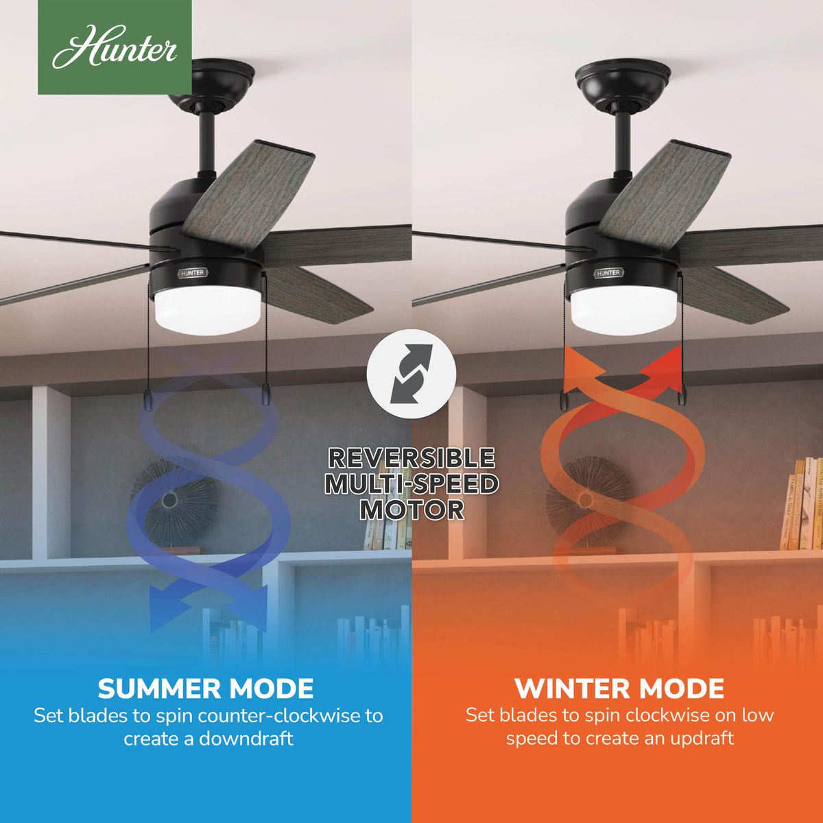 52 inch Bardot Matte Black Ceiling Fan with LED Light Kit and Pull Chain