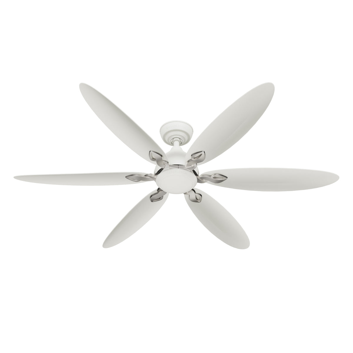 Casablanca 60 inch Azalea ENERGY STAR® Fresh White Damp Rated Ceiling Fan with LED Light Kit and Wall Control and Handheld Remote