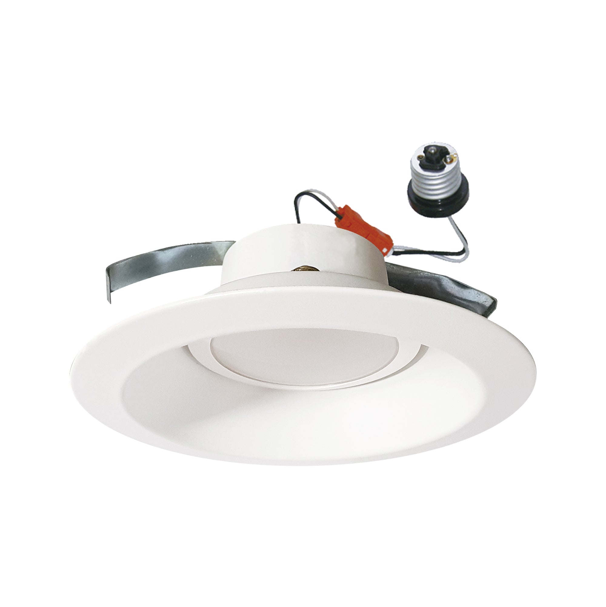 4-inch-White-Outdoor-Flush-Mount-Light-with-Frosted-Lens