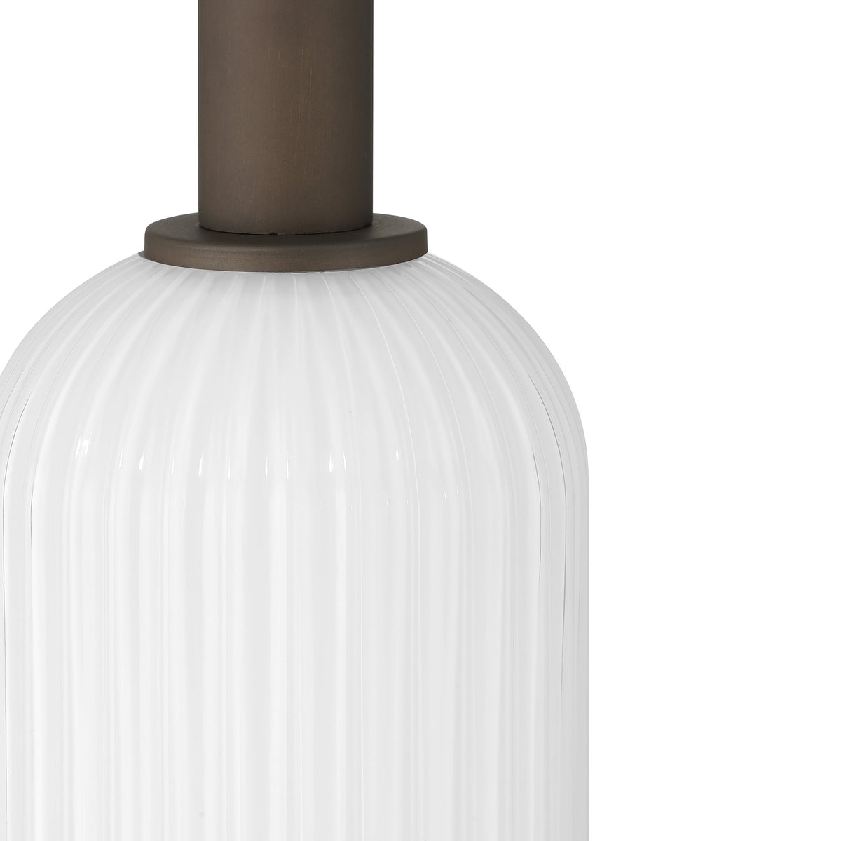 Beverly Glen 4-inch 1-light Matte Bronze Pendant with Milk Glass