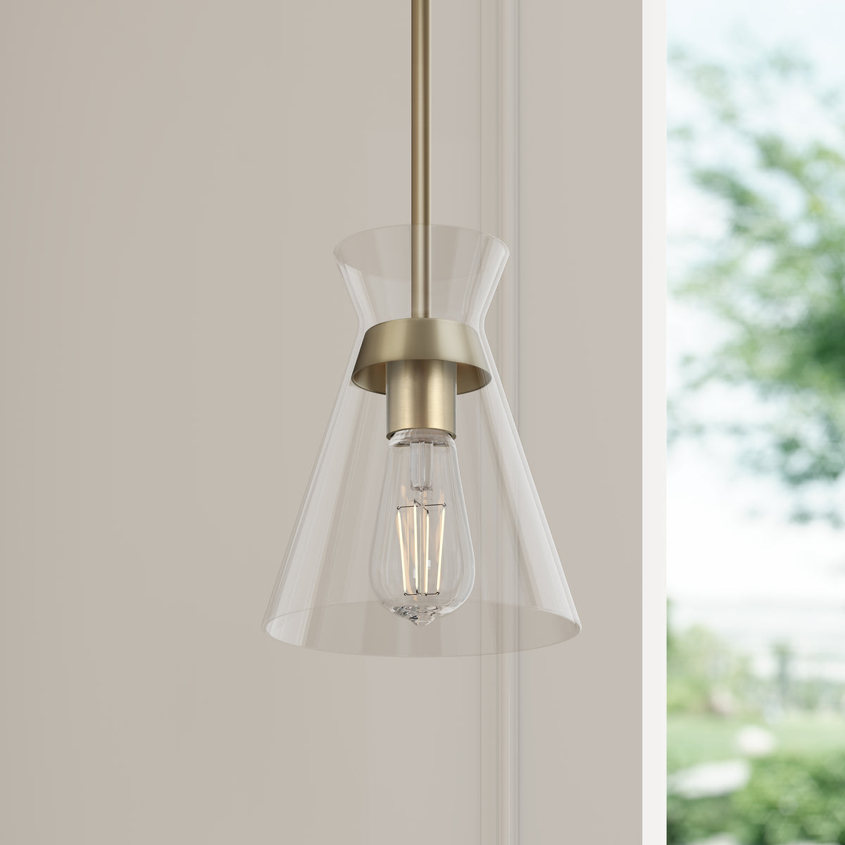 8.5'' Amarella Modern Gold 1 Light Mini Pendant