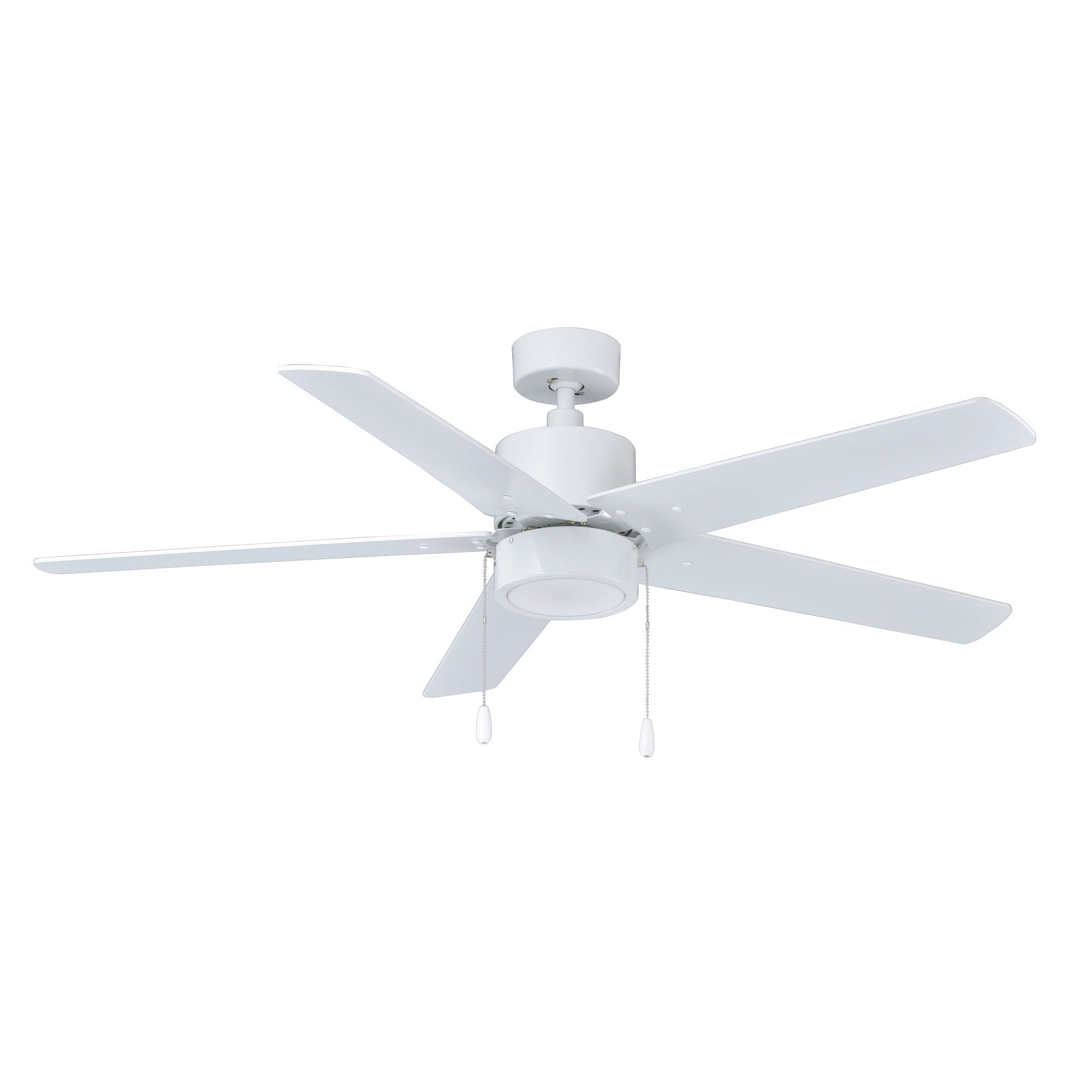 52 Inch Aldea V AC White Indoor Ceiling Fan 5-Blade