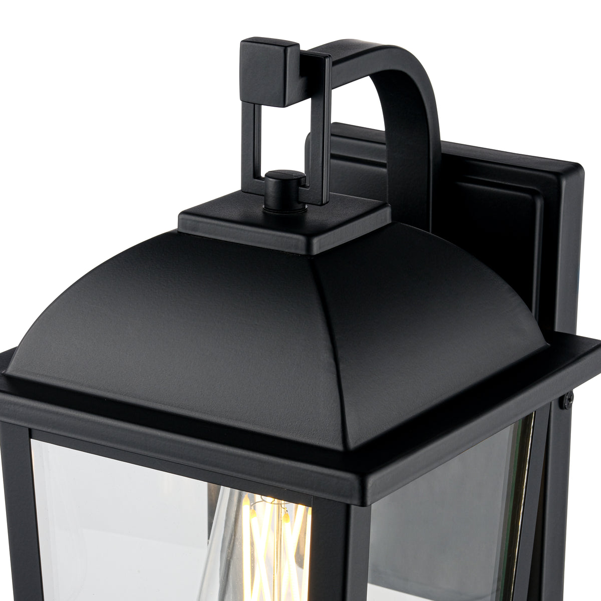 7'' Houston Powder Coated Black 1 Light Lantern