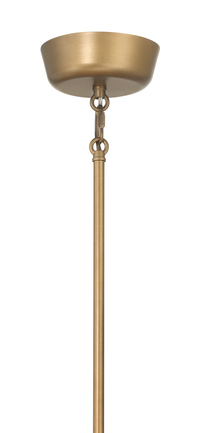 9'' Merylmint Painted Aged Brass 6 Light Pendant