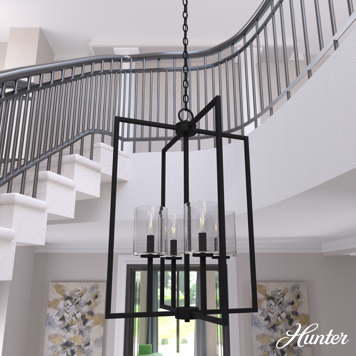 Beverly Glen 4-inch 1-light Matte Black Pendant with Clear Glass